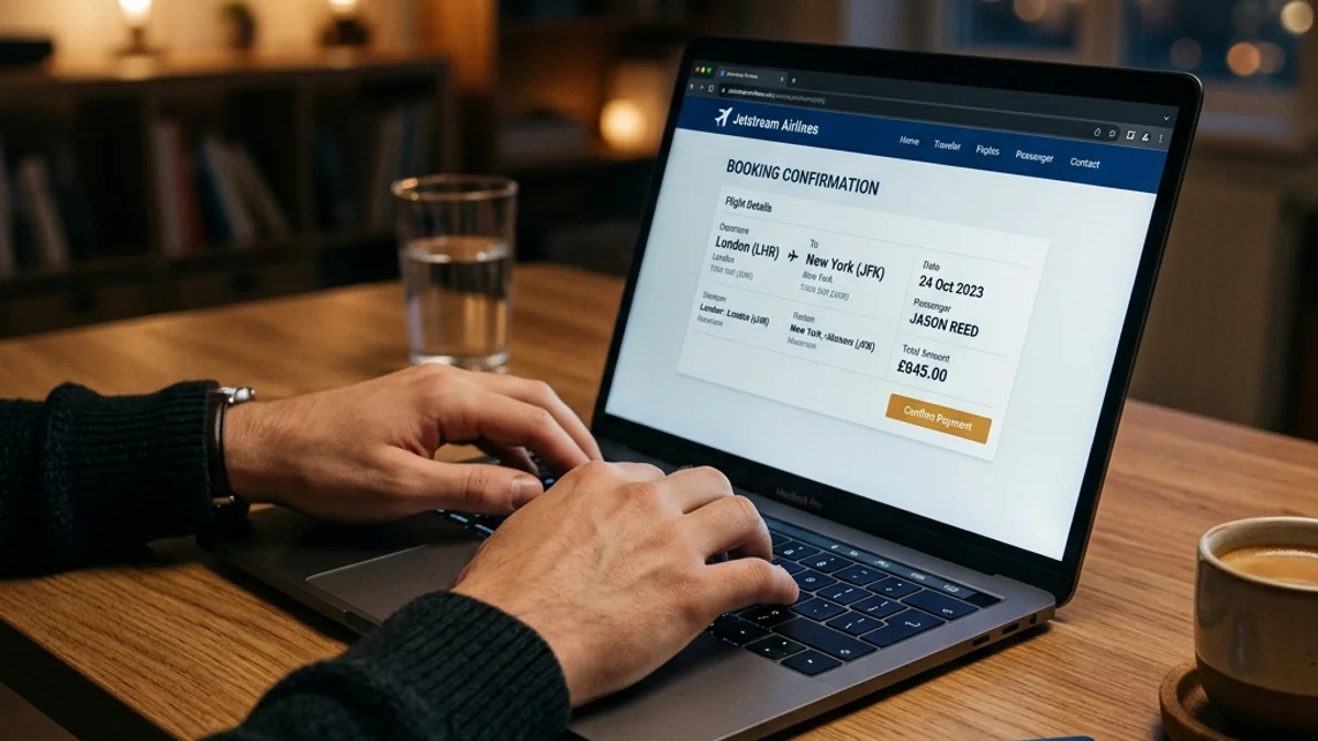 Compra de passagens aéreas no computador