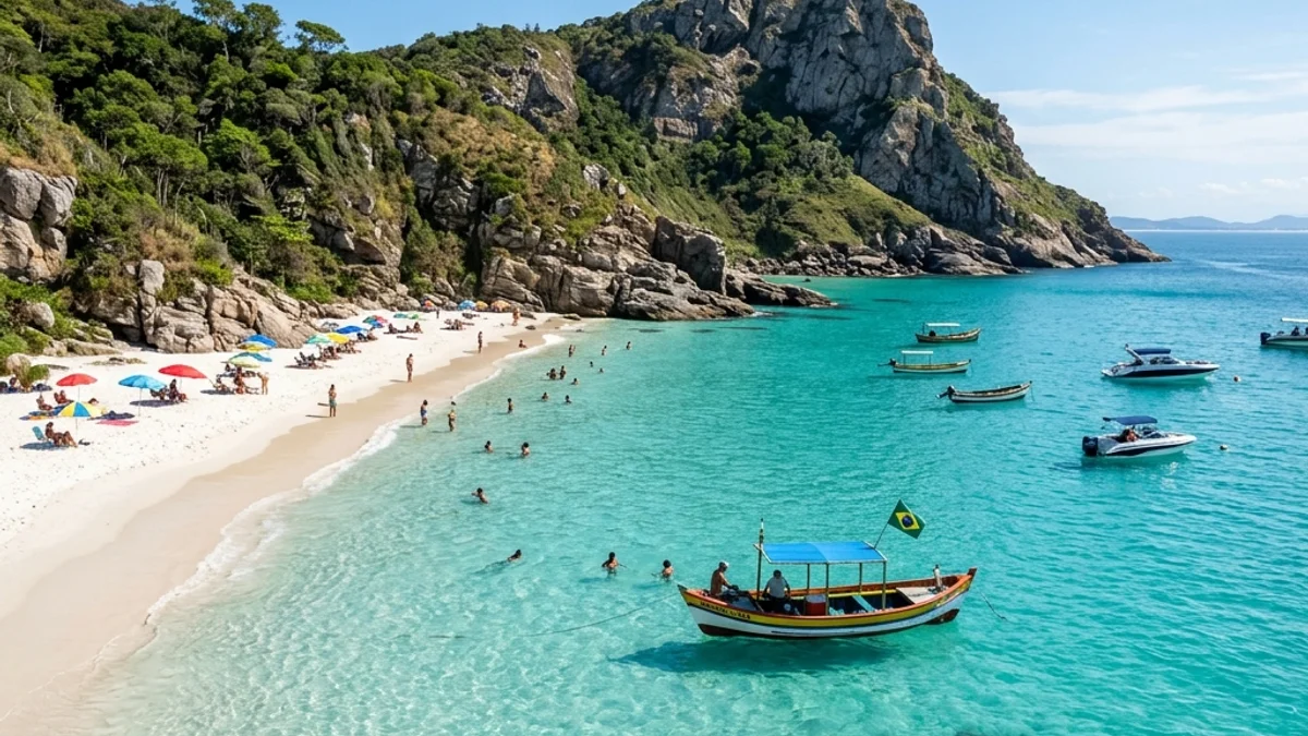 Crystal clear water in Arraial do Cabo