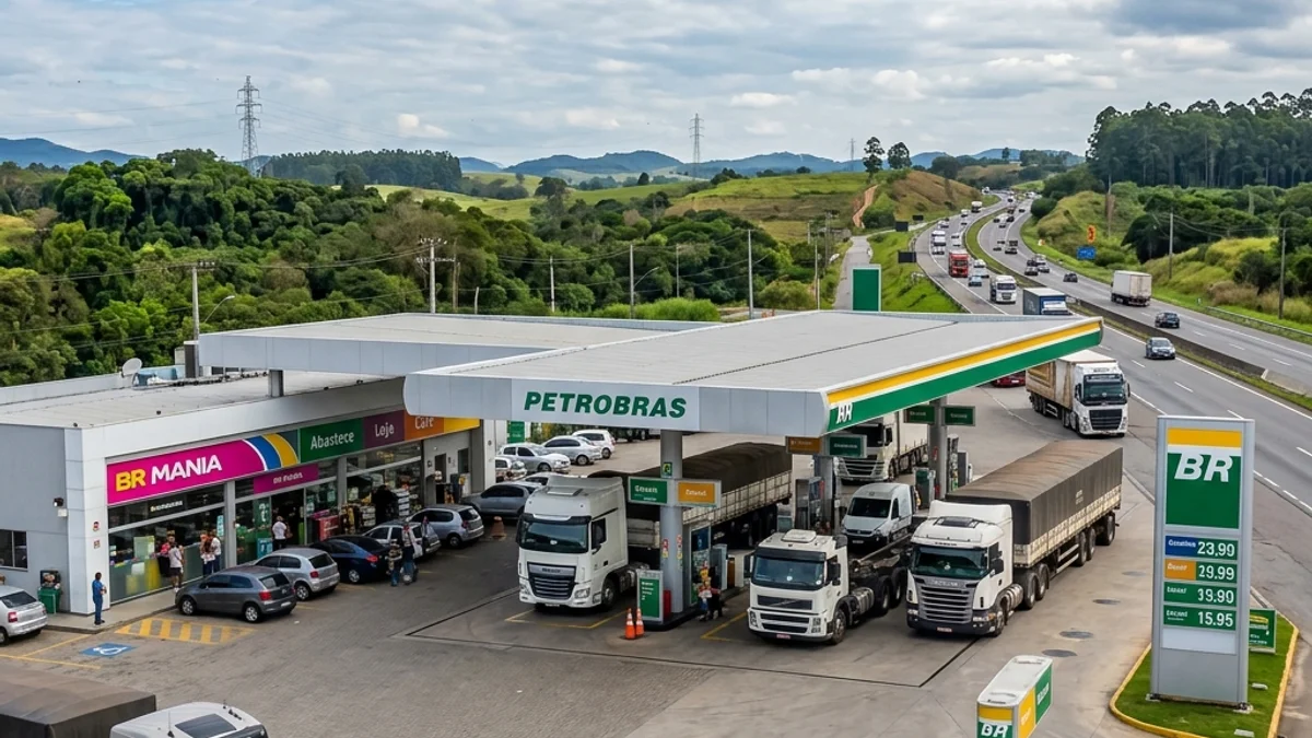 Petrobras station on a highway